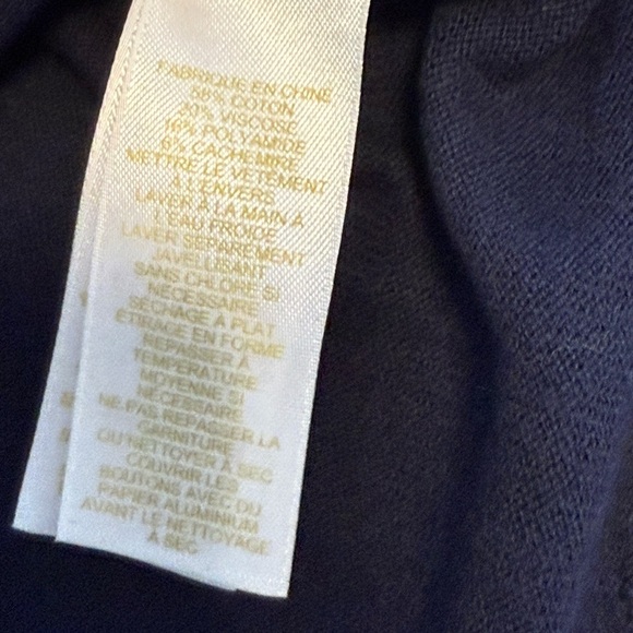 Kate Spade, pearl embellished Macie cardigan. Navy blue, size small - Picture 8 of 11